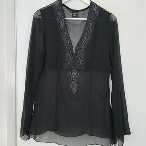 Tribal Sheer Blouse